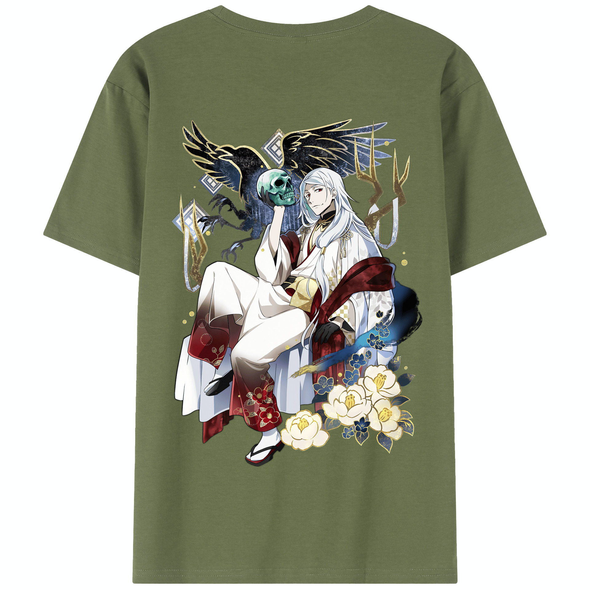 （画像用） 文豪ストレイドッグス Bungo Stray Dogs 綿100％半袖Tシャツ（背面プリント）